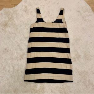 Joie Striped Sleeveless Silk Dress